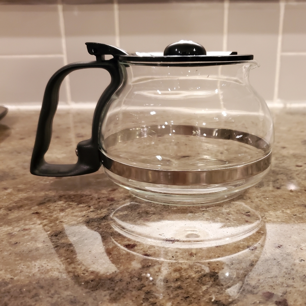 Carafe 4 cup Glass Universal Black